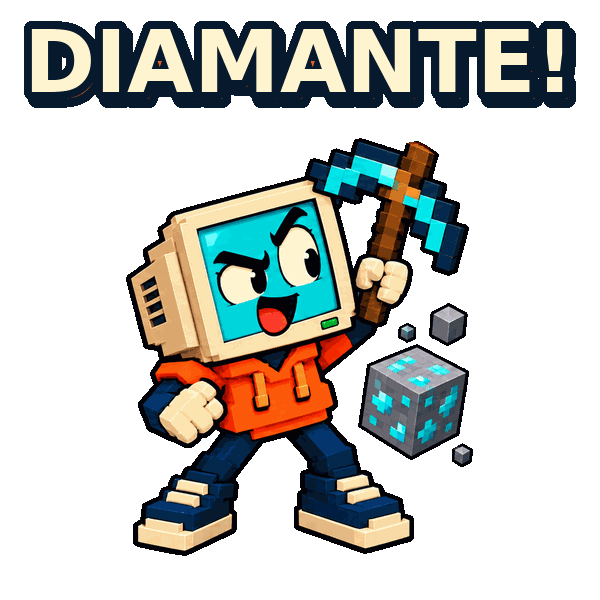 Bitreco pixelado comemora: Diamante!